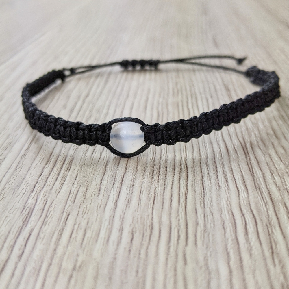 Selenite 8mm Handmade Bracelet